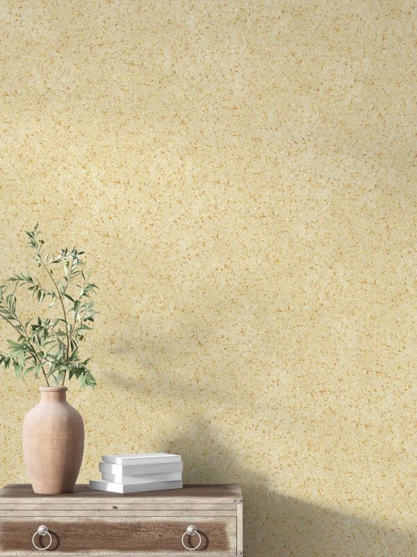 Baumwollputz B1 in Creme – elegante Flüßigtapete für moderne Wandgestaltung mit weicher, natürlicher Farbwirkung