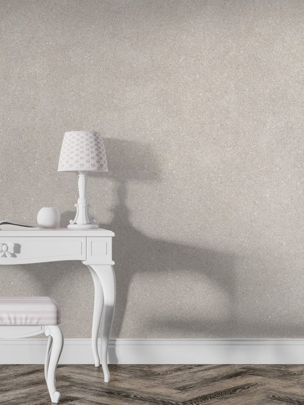 Baumwollputz B11 in Gold Beige – elegante Flüßigtapete für moderne Wandgestaltung mit edlem Glanz