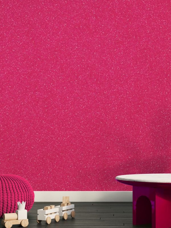 Baumwollputz B19 in Magenta – moderne Flüßigtapete für kreative Wandgestaltung mit kräftigem Farbton