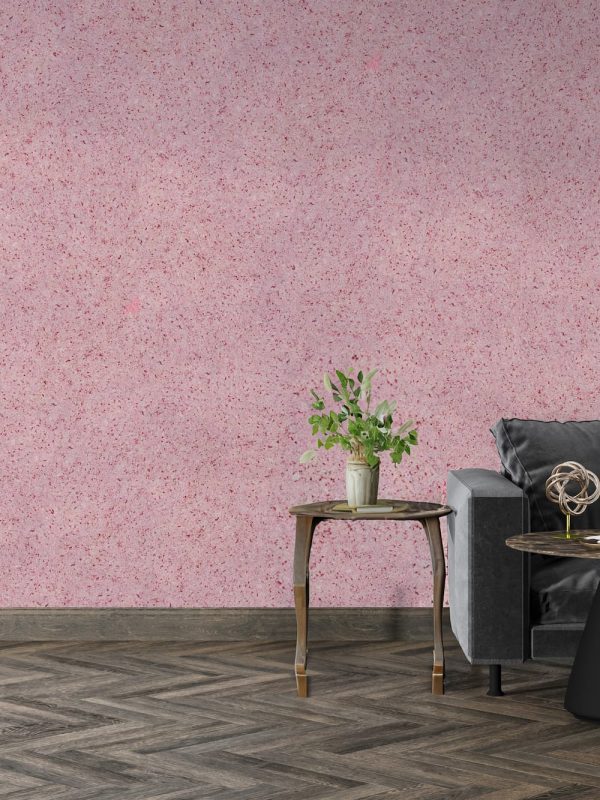 Baumwollputz B28 in Mauve – stilvolle Flüßigtapete für moderne Wandgestaltung mit sanfter Farbnuance