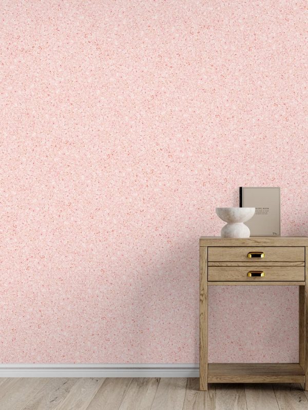 Baumwollputz B29 in Pastell Rosa – zarte Flüßigtapete für moderne Wandgestaltung mit sanfter Farbwirkung