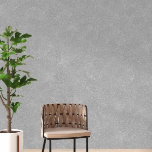 Baumwollputz B50 in Silber – edle Flüßigtapete für moderne Wandgestaltung mit metallischem Glanz