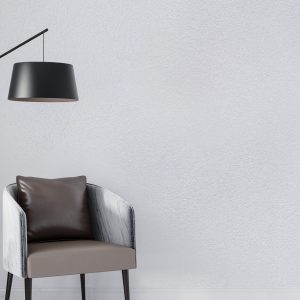 Baumwollputz S307 Kieselgrau – moderne graue Wandbeschichtung mit feiner Baumwollstruktur