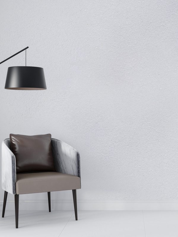 Baumwollputz S307 Kieselgrau – moderne graue Wandbeschichtung mit feiner Baumwollstruktur
