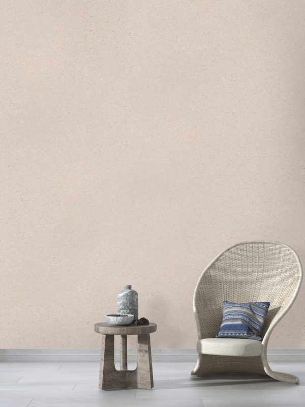 Baumwollputz S526 in Leinen Beige – elegante Flüßigtapete für moderne Wandgestaltung mit natürlicher Struktur