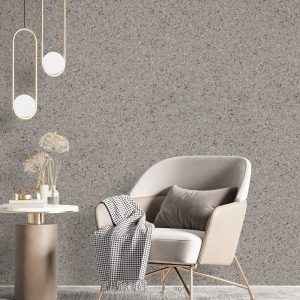 Baumwollputz Y2506 Quietude – sanftes graues Wanddesign für Ruhe und Stil