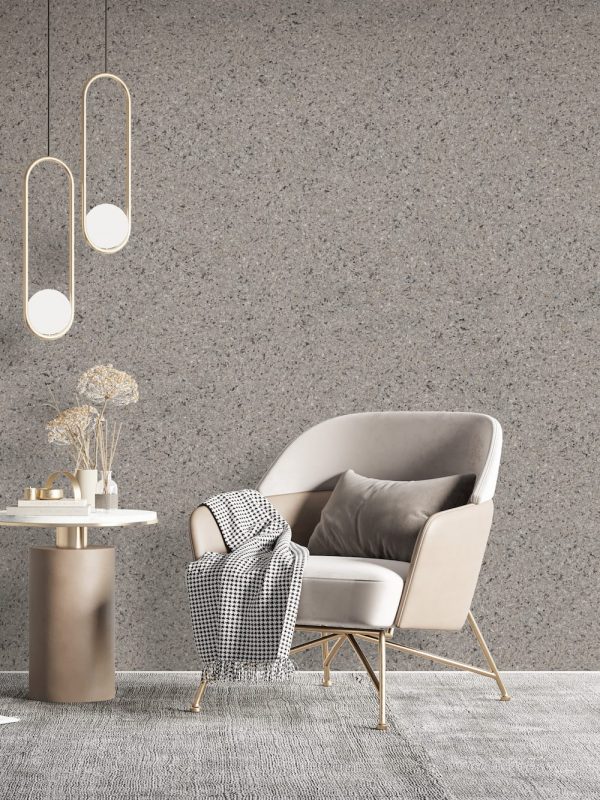 Baumwollputz Y2506 Quietude – sanftes graues Wanddesign für Ruhe und Stil