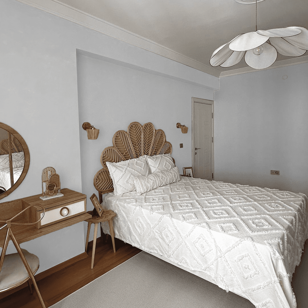 Schlafzimmer vor der Wandgestaltung